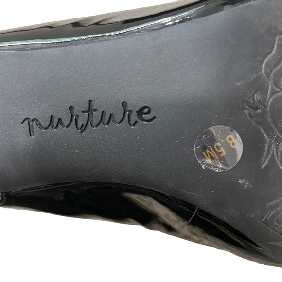 Nuture black patent leather sling back pumps size 8.5 - Picture 7 of 10